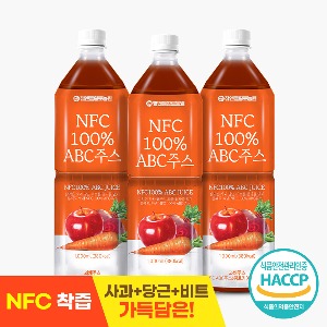 NFC 착즙 100% ABC주스 1L 3병